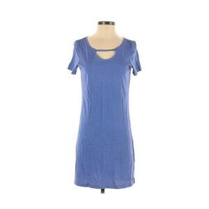 n:Philanthropy Blue Short Sleeve Cotton Mini Dress